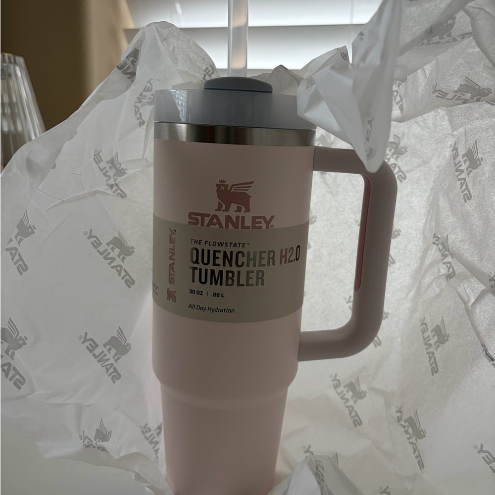 Stanley Quencher H2.0 Tumbler in Rose quartz